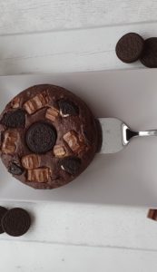 Brownie mit Kinderschokolade und Oreo
